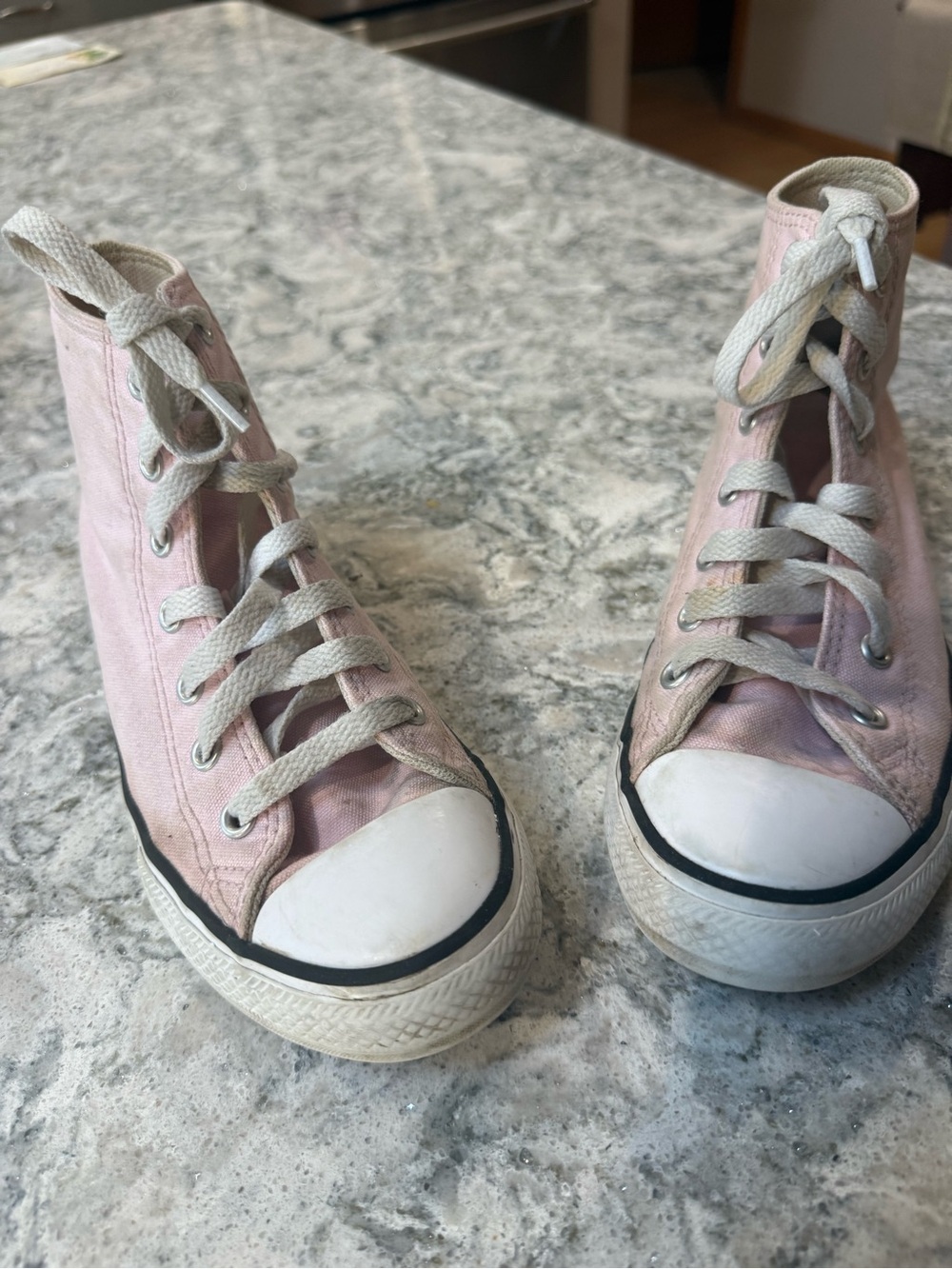 Converse Kids Light Pink High-Top Canvas Sneakers